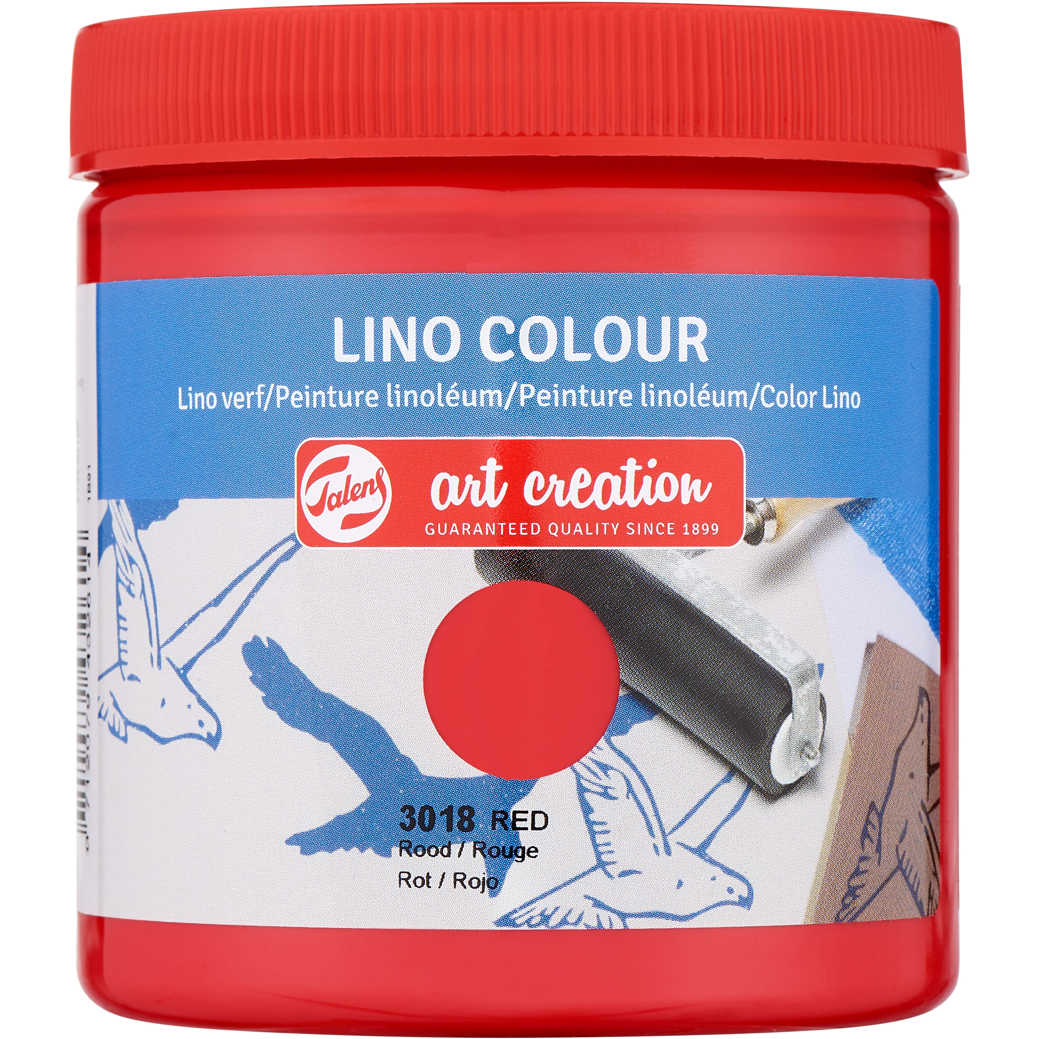 photo TALENS Peinture linoléum 250ml 443630180 rouge 3018