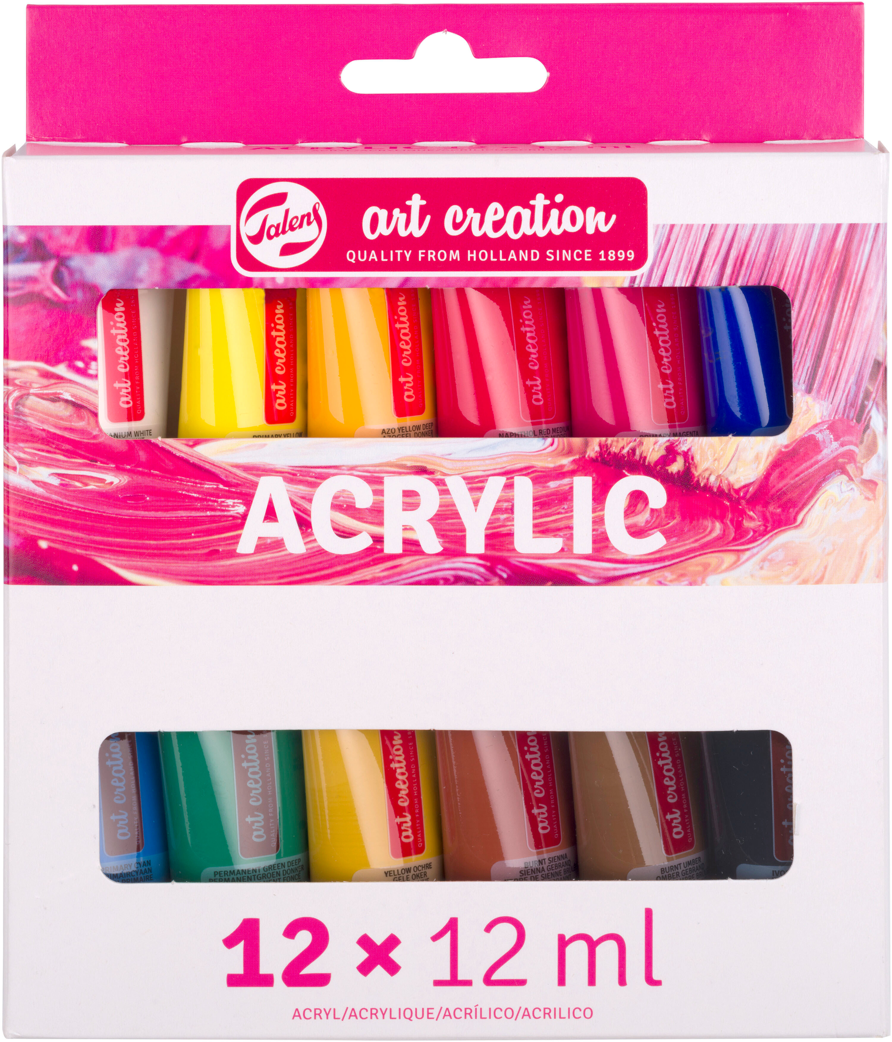 photo TALENS Peinture acrylique 12x12ml 9021812M Kit de démarrage