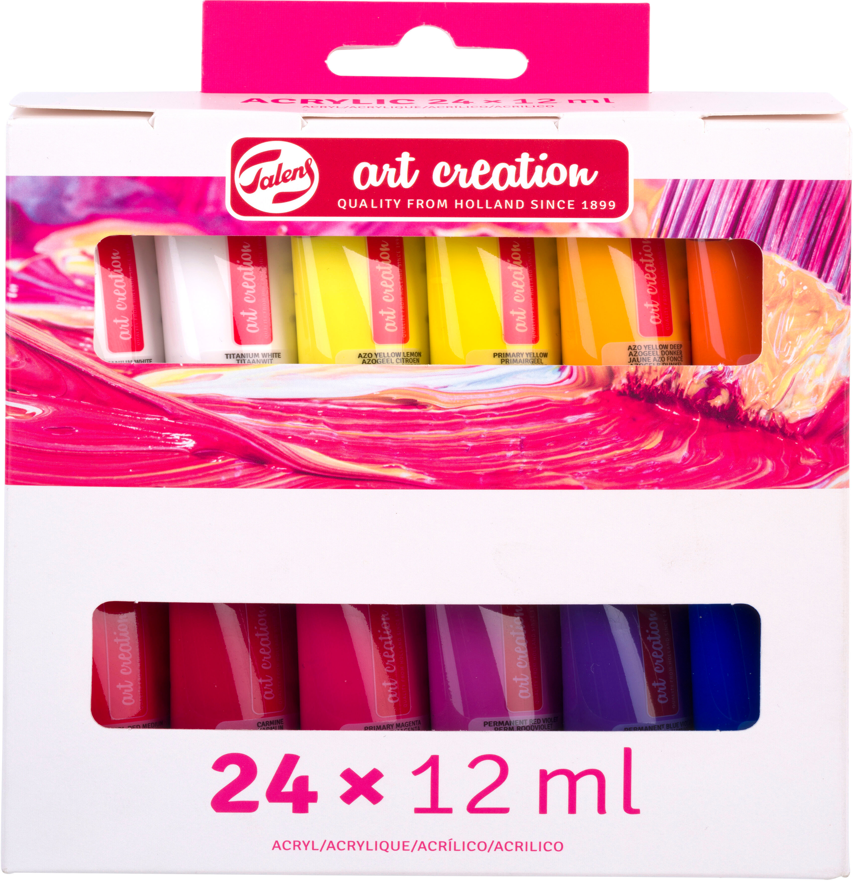 photo TALENS Peinture acrylique 24x12ml 9021824M Kit de démarrage