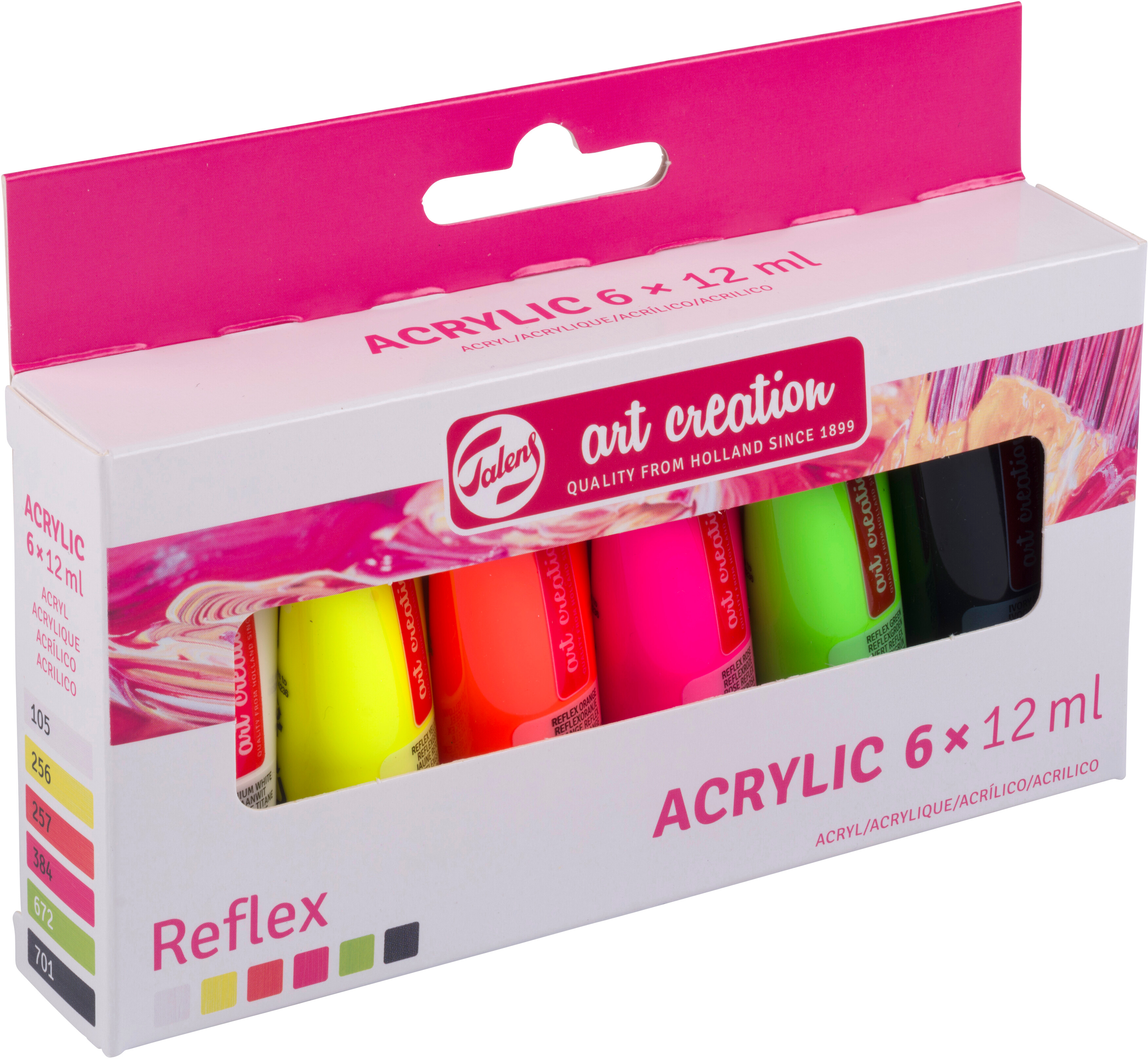 photo TALENS Peinture acrylique 6x12ml 9021864M Reflex