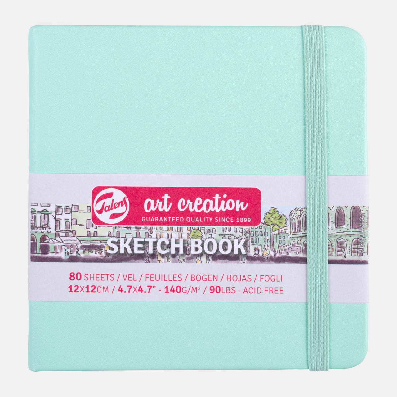 photo TALENS Sketchbook 13x21cm 9314034M fresh mint 80 pages