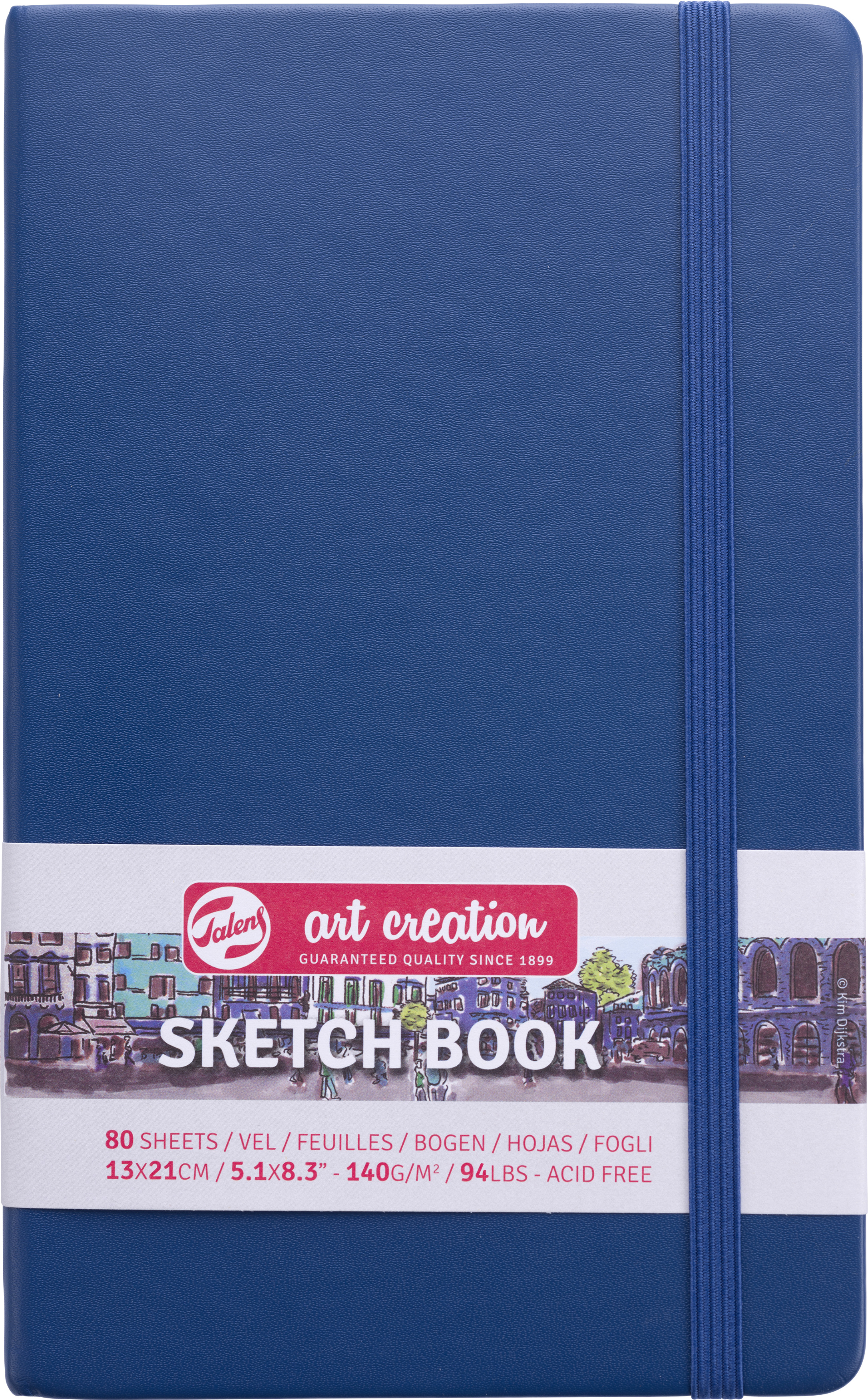 photo TALENS Sketchbook 13x21cm 9314232M bleu marine 80 pages
