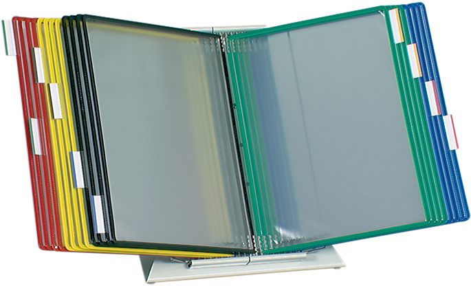 photo TARIFOLD T-Display présentoir table A4 434209 grau incl. 20 poches