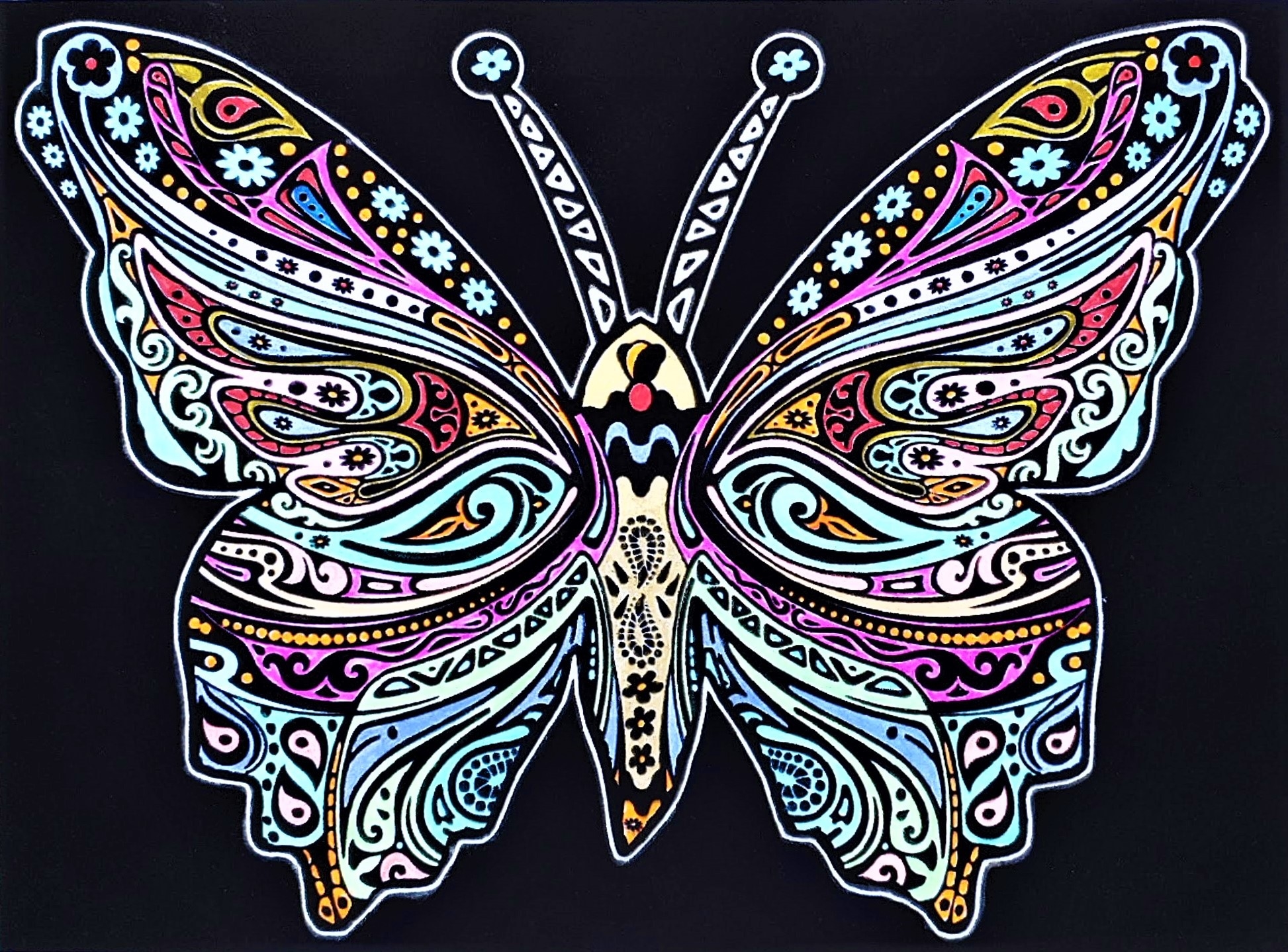 TATARUGA Image de velours A4 S29 papillon