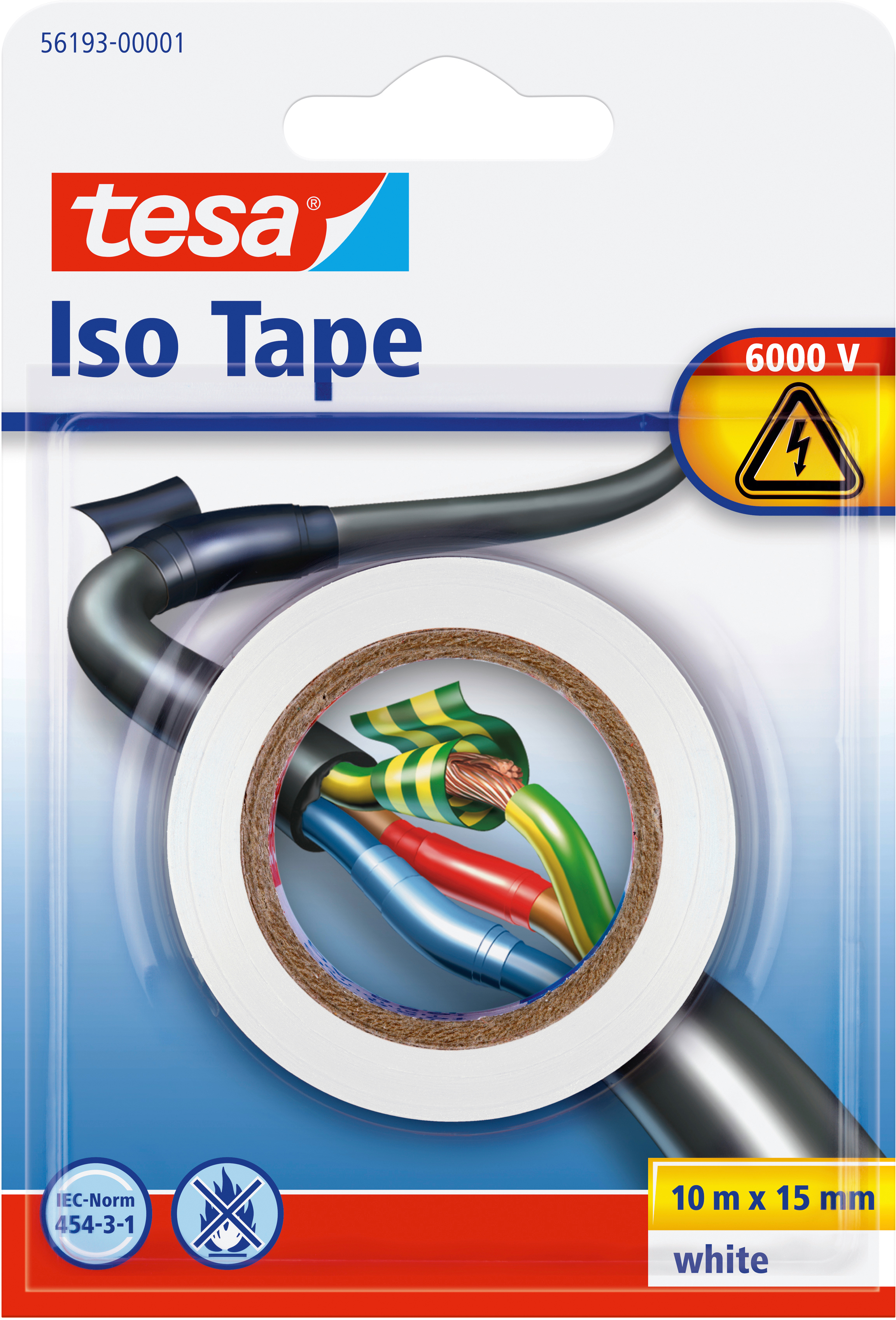 TESA Iso Tape 15mmx10m 561930000 blanc