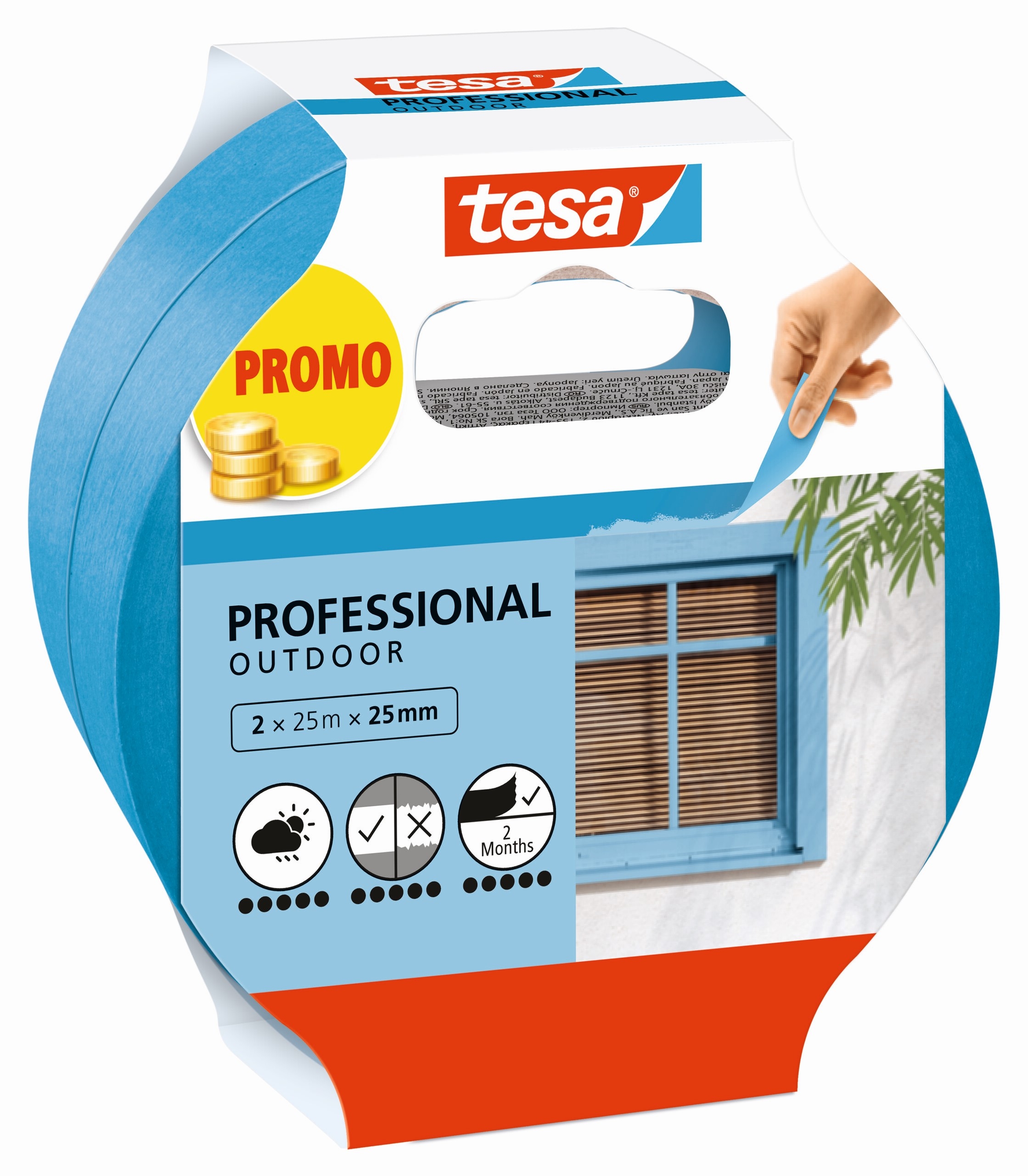 photo TESA Ruban de peintre Professional 56250-00000 Outdoor 25mx25mm