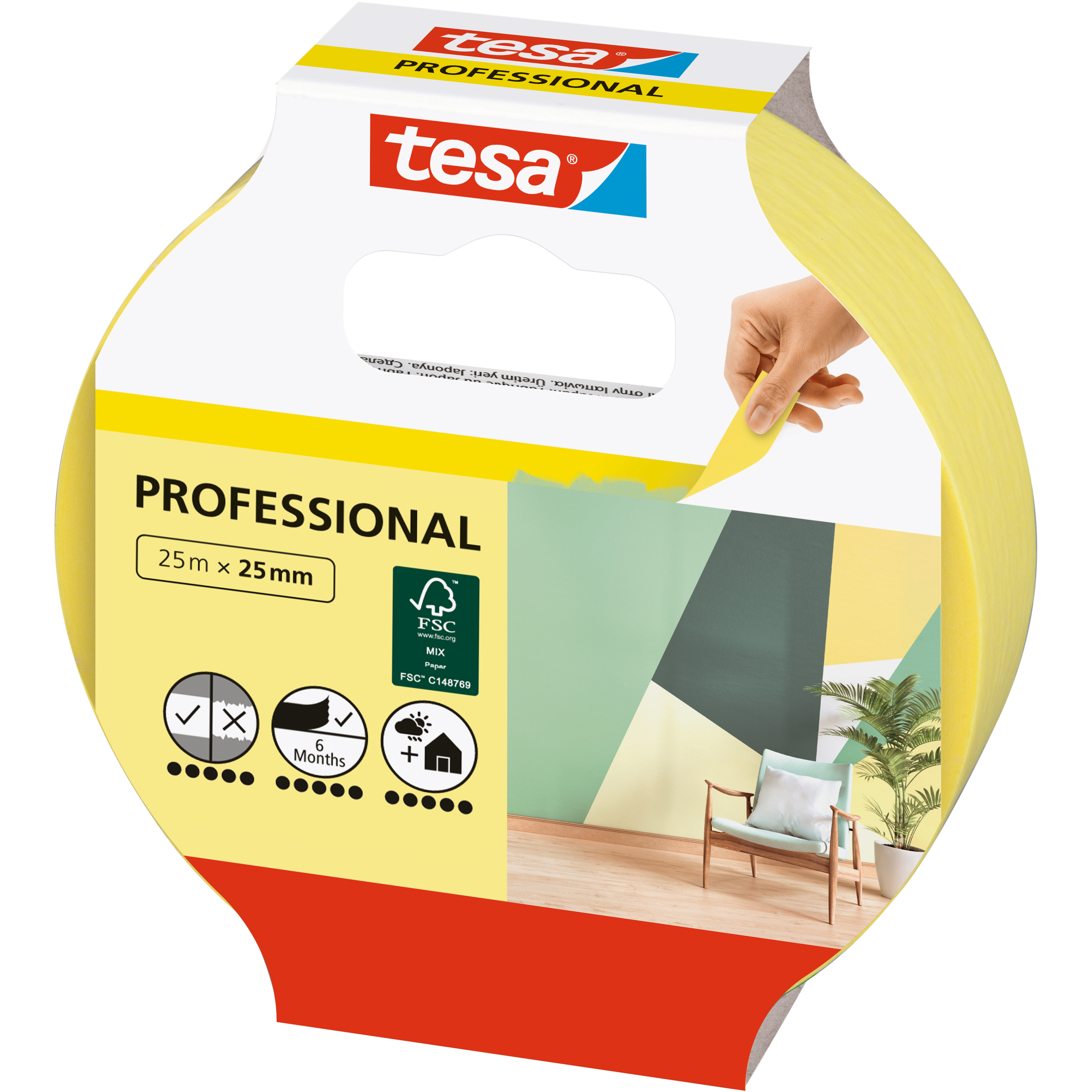 photo TESA Ruban de peintre Professional 56270-00000 Indoor 25mx25mm