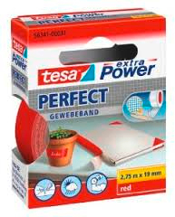 TESA Gewebeband Extra Power Perfect rot 19mm x 2,75m<br>