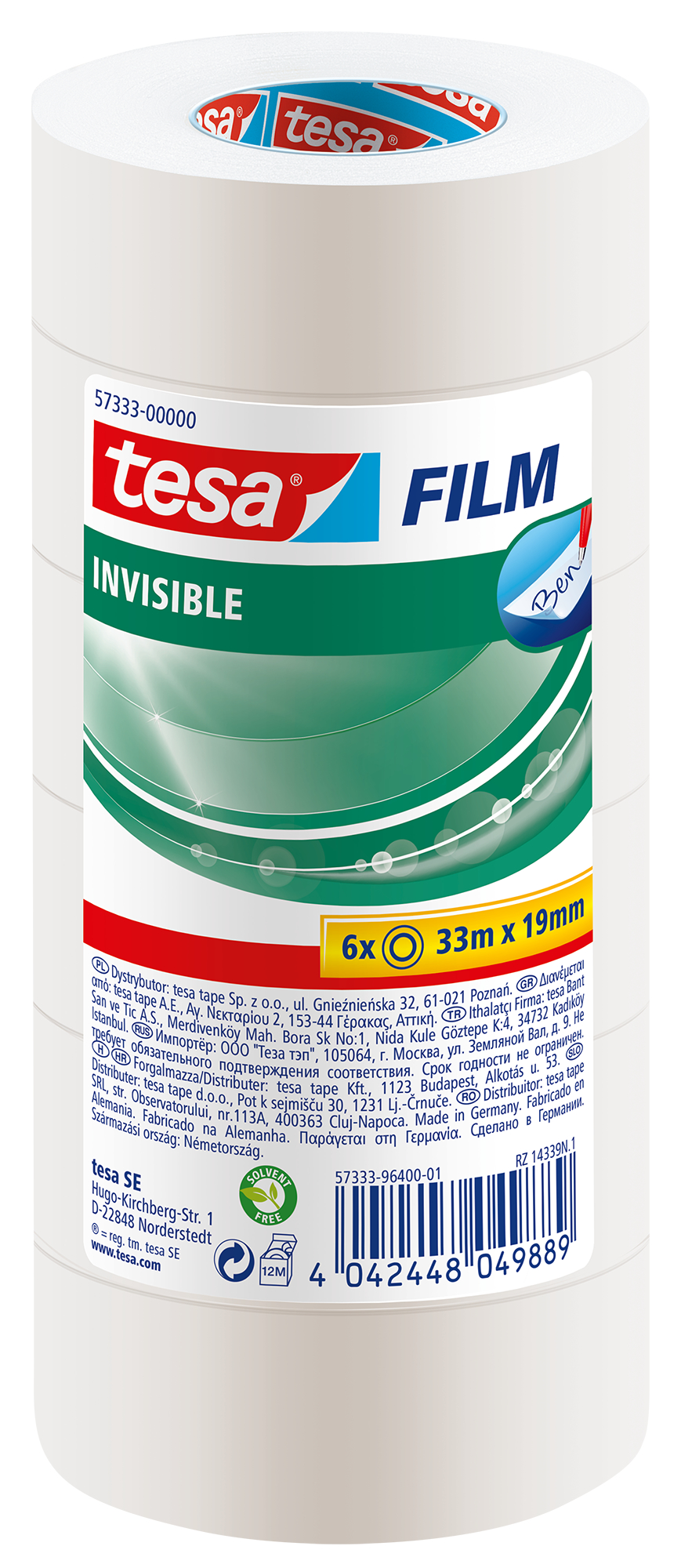 TESA Tepe Invisible 19mmx33m 573330000 6 pcs.