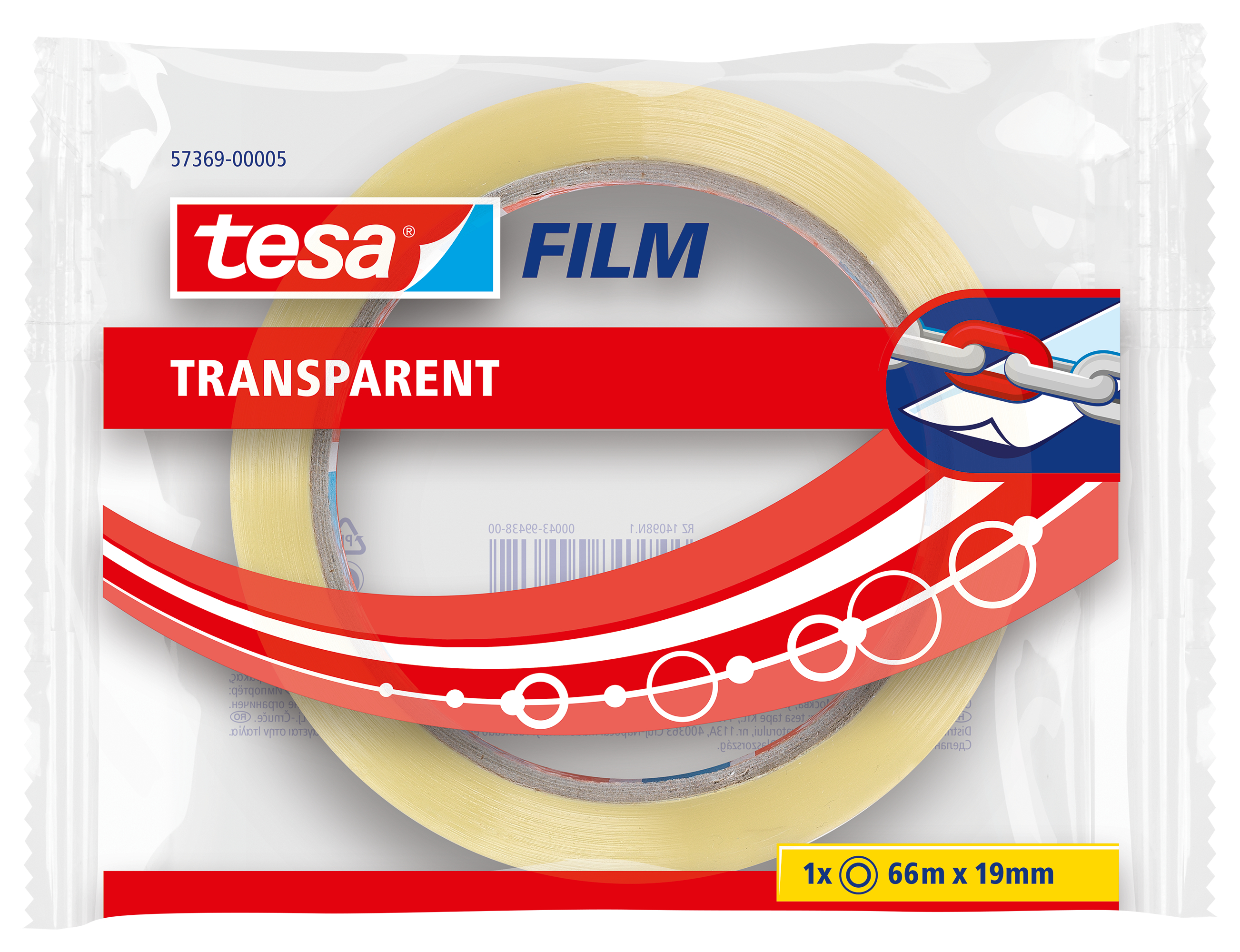 TESA tesafilm Flowpack 66mx19mm 573690000 transparent 1 rouleau transparent 1 rouleau