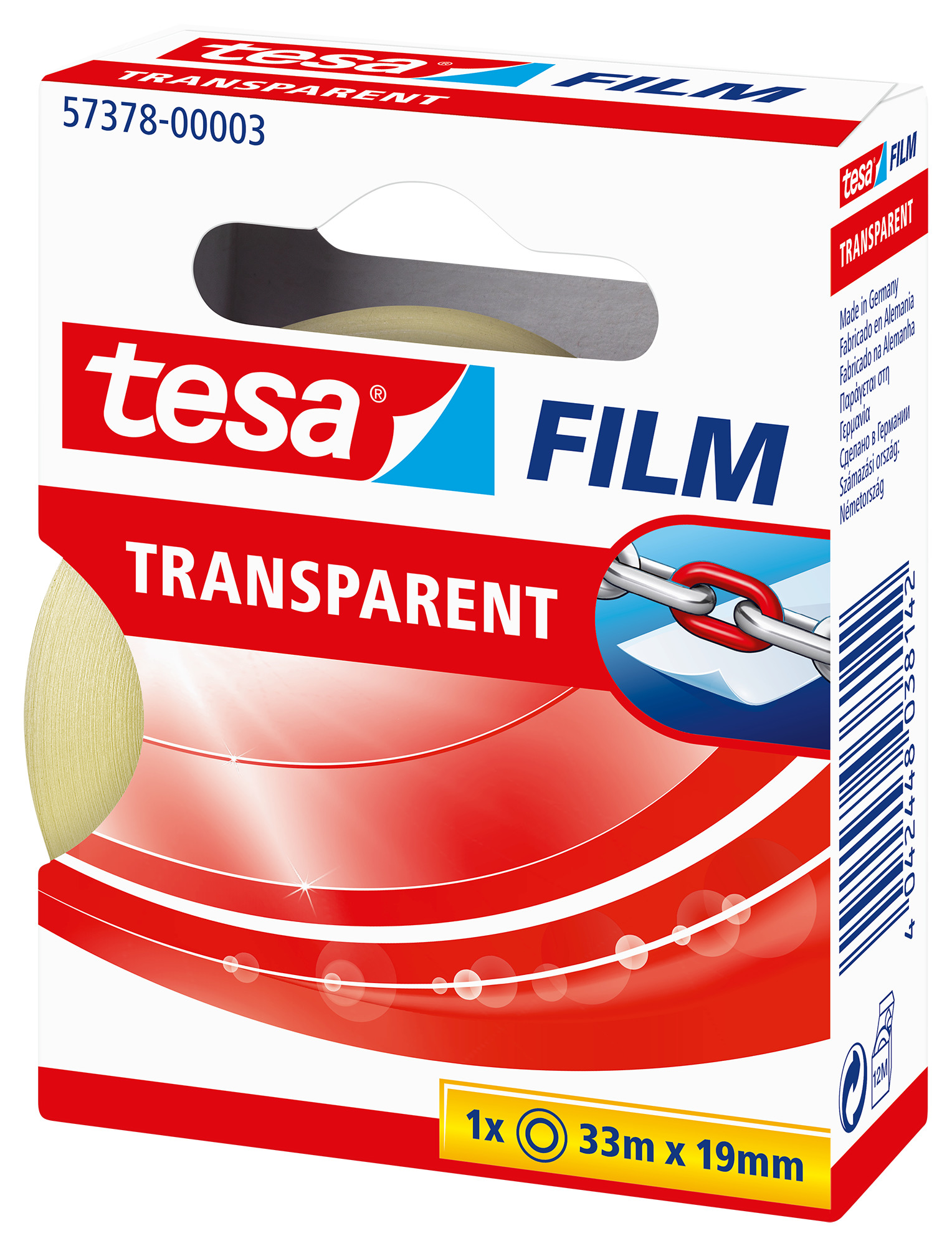 TESA tesafilm 19mmx33m 573780000 Refill transparent