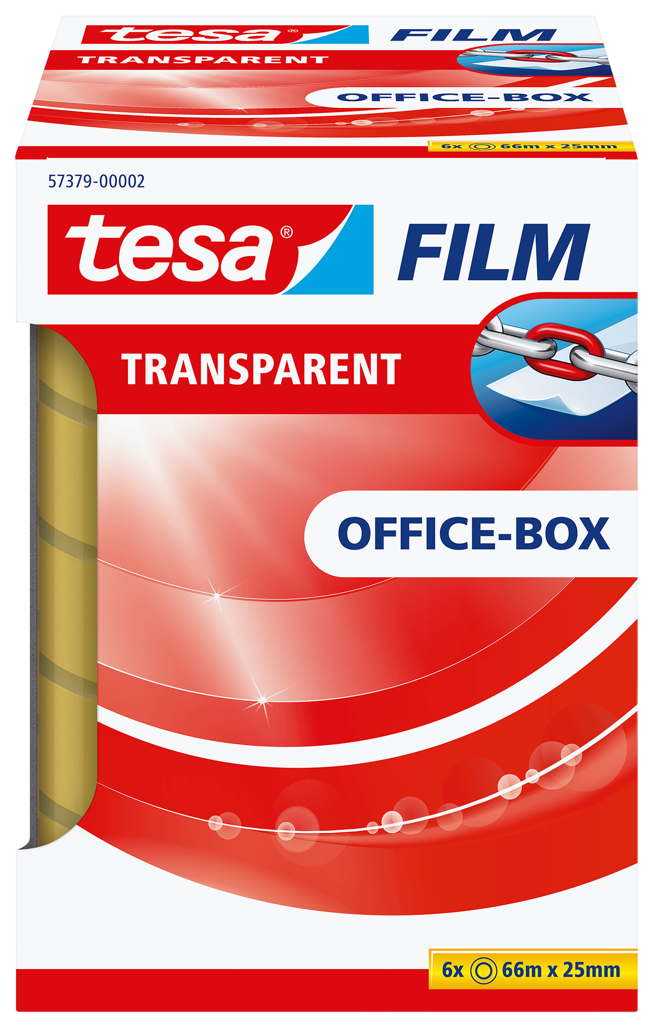 TESA tesafilm transparent 25mmx66m 573790000 5 rl. + 1 rl. in Office-Box 5 rl. + 1 rl. in Office-Box