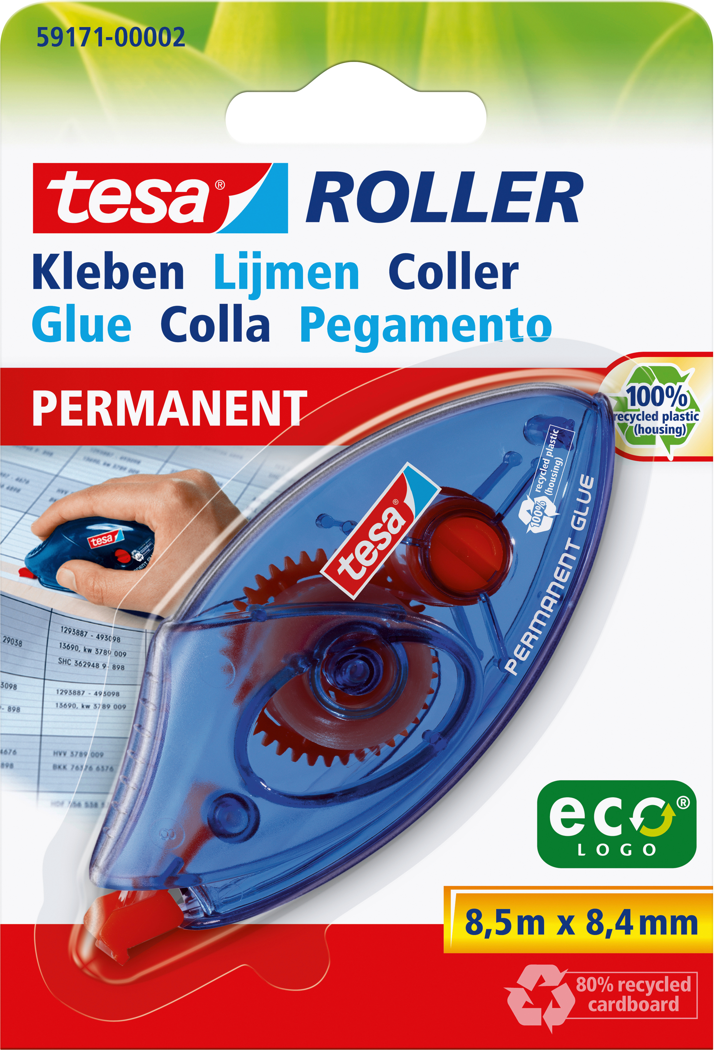 TESA Roller de colle 591710000 8,4mmx8,5m permanent