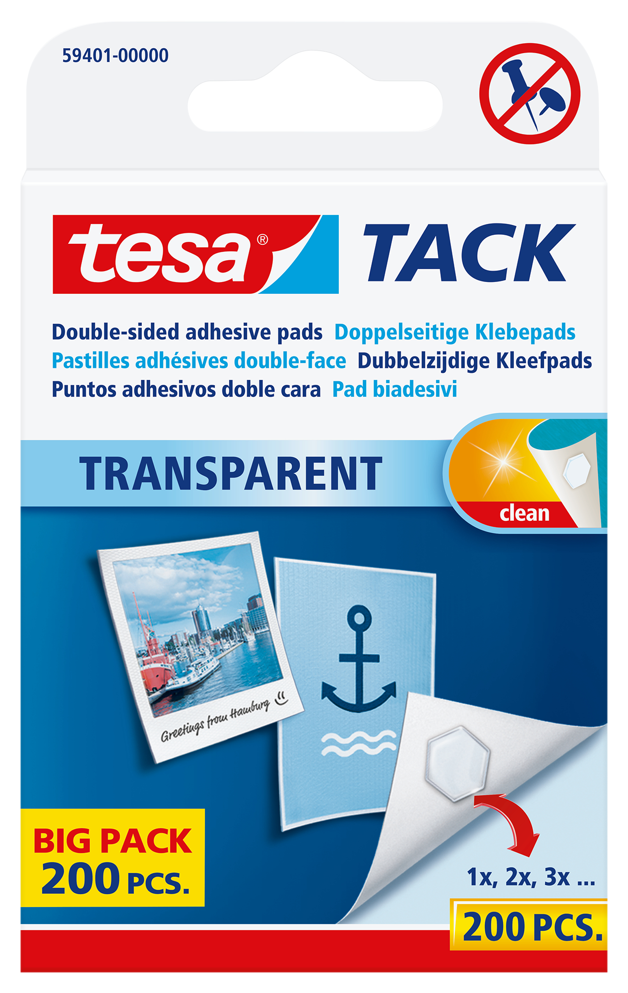 TESA Powerstrips Tack 594010000 200 pcs.