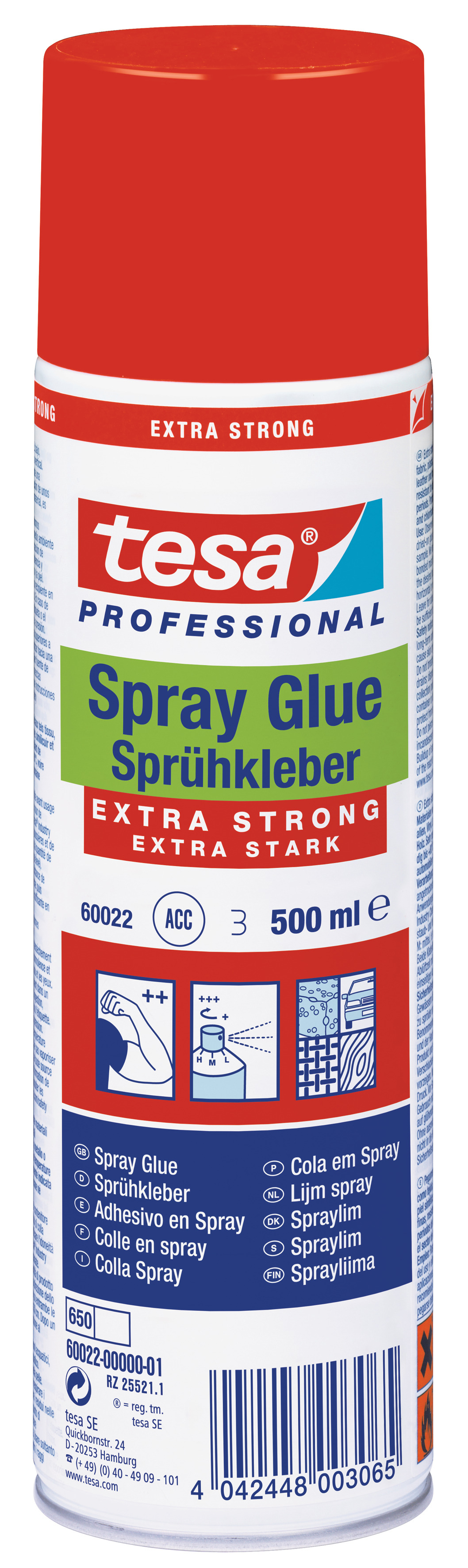 TESA Colle aréosol 500 ml 600220000 extra strong