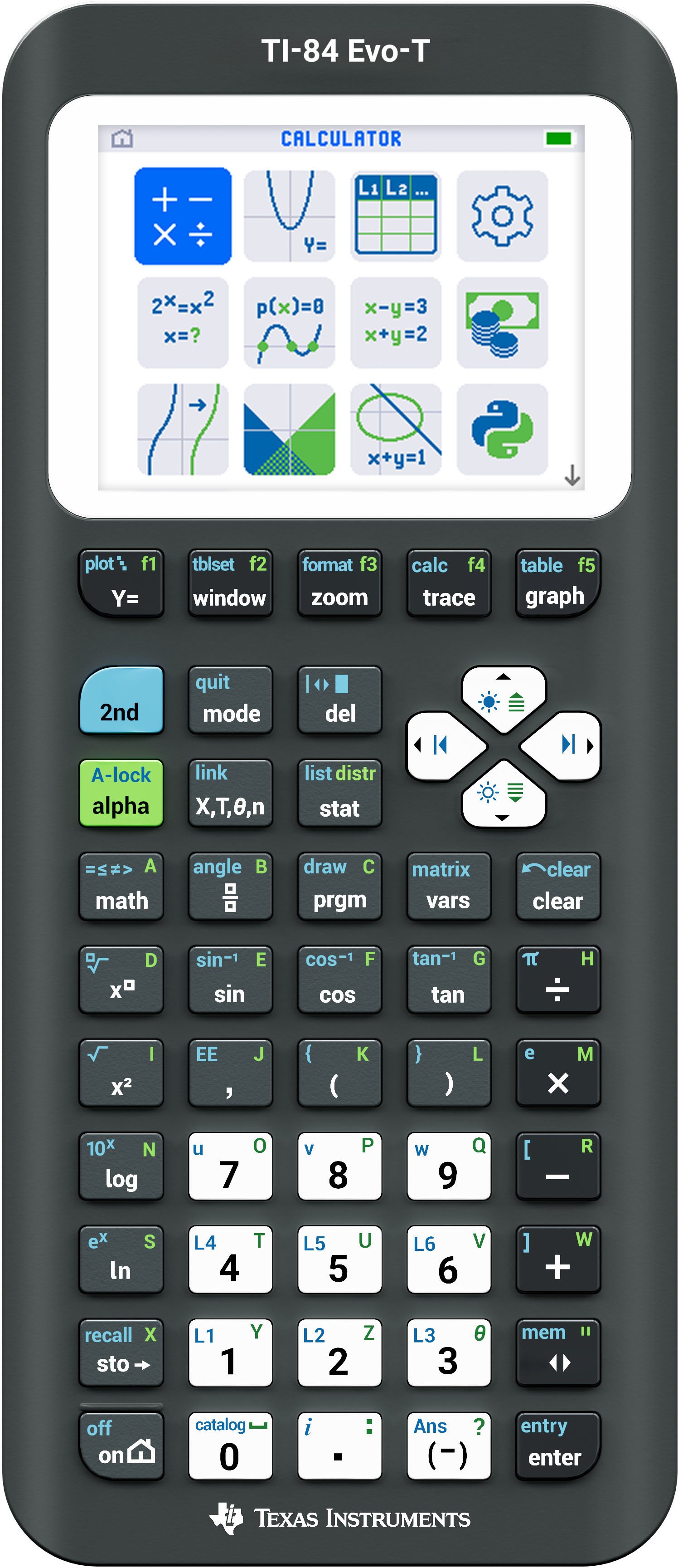 TEXAS Graphing Calculator DE/FR/EN