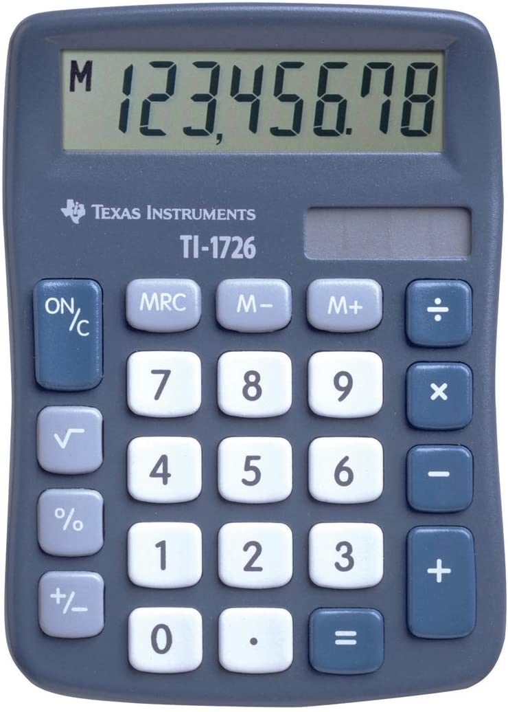 TEXAS INSTRUMENTS Calculatrice base TI-1726 8 chiffres