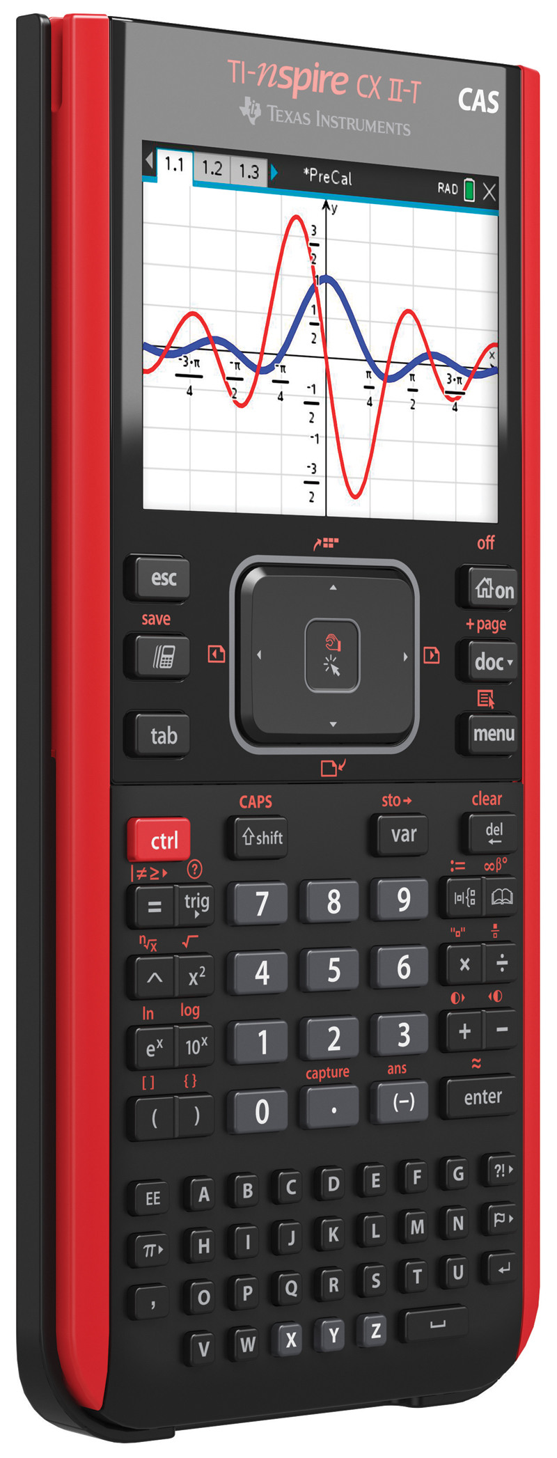 TEXAS INSTRUMENTS Calculatrice Nspire CX-II-CAS TI-NSP CX II-GI CAS X II-T, D/F/I/E