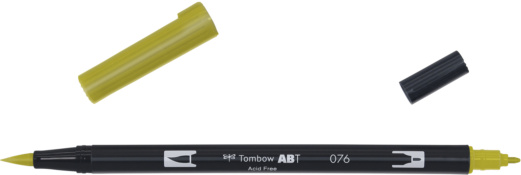 TOMBOW Dual Brush Pen ABT 076 ocre vert