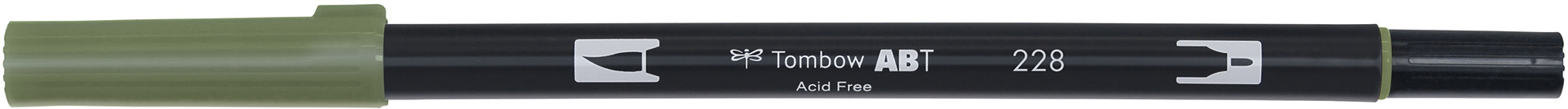 TOMBOW Dual Brush Pen ABT 228 vert-de-gris