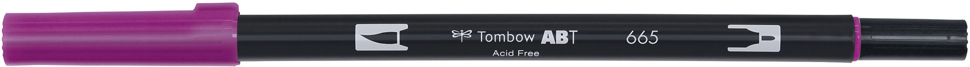 TOMBOW Dual Brush Pen ABT 665 pourpre