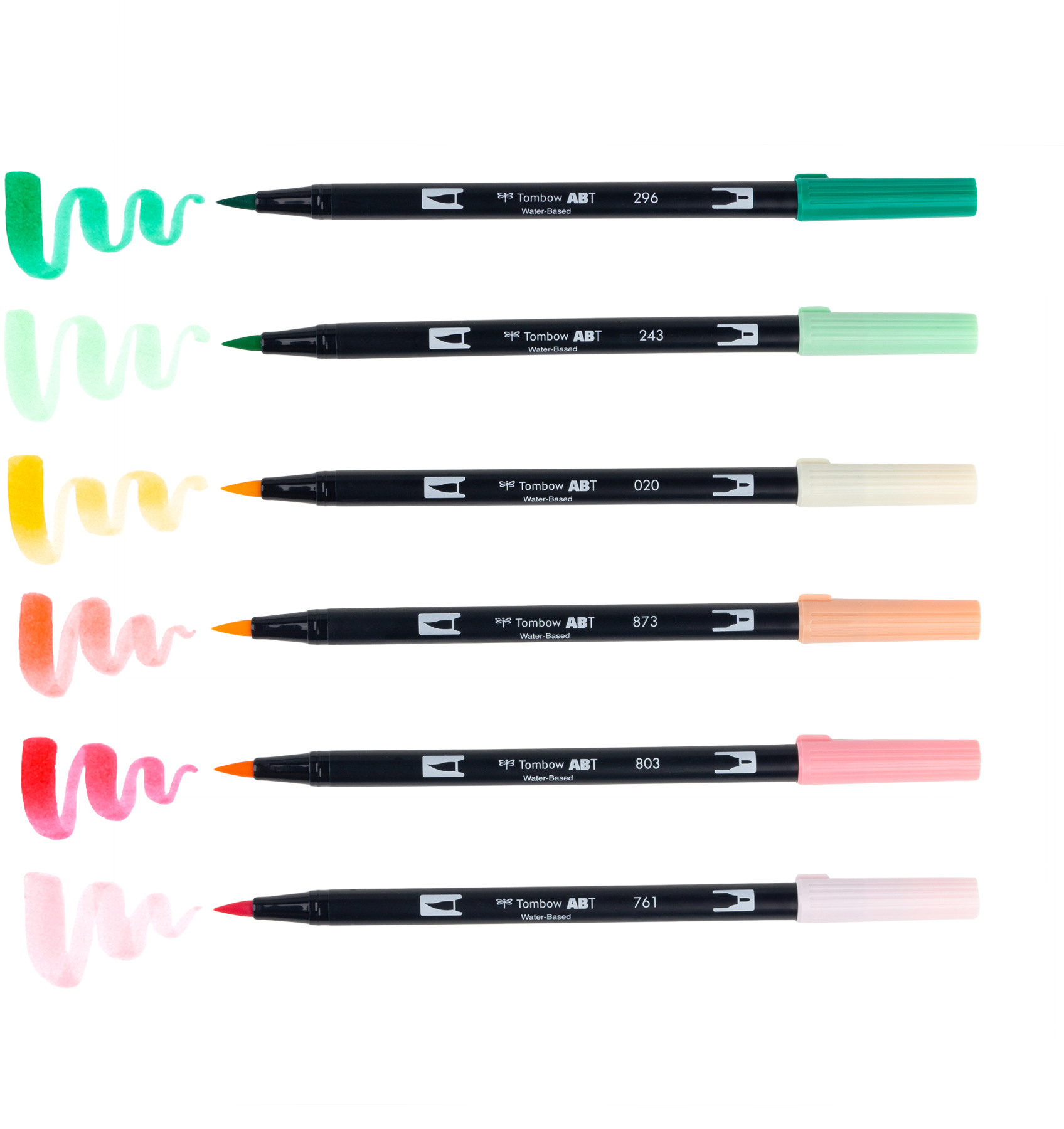 TOMBOW Dual Brush Pen ABT ABT-6PPEACHY Just Peachy 6 pièces