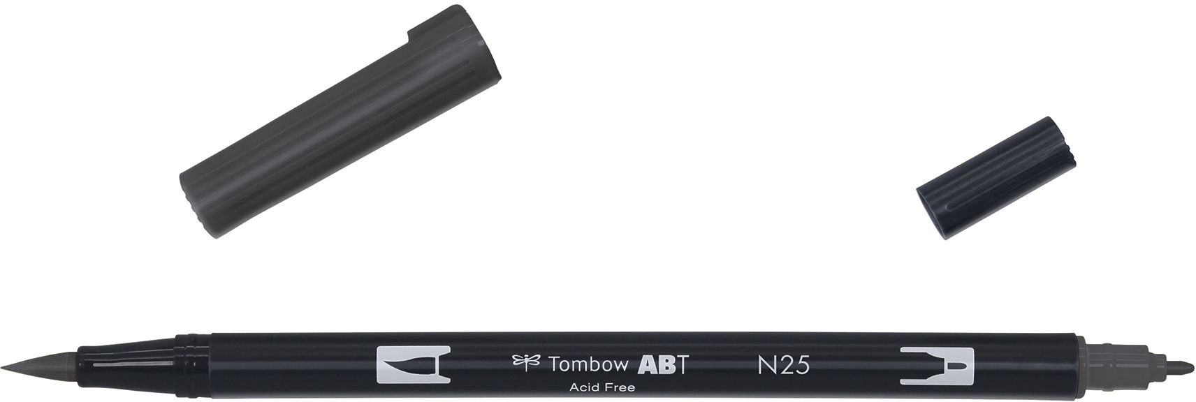 TOMBOW Dual Brush Pen ABT N25 lamp black