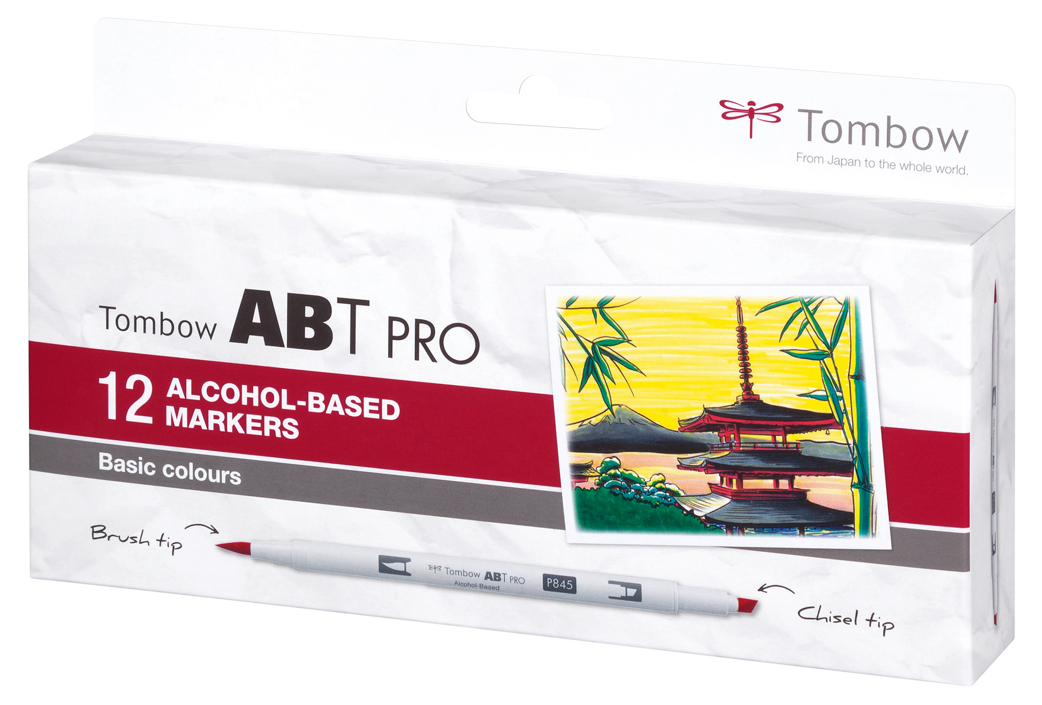 TOMBOW Dual Brush Pen ABT PRO ABTP-12P-1 Basic Colours 12 pcs. Basic Colours 12 pcs.