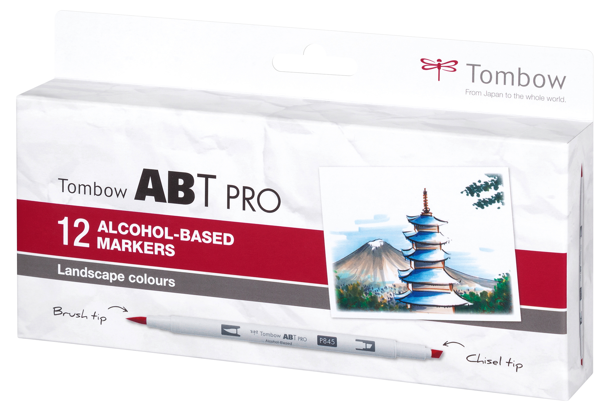 TOMBOW Dual Brush Pen ABT PRO ABTP-12P-4 Landscape Colours 12 pcs.