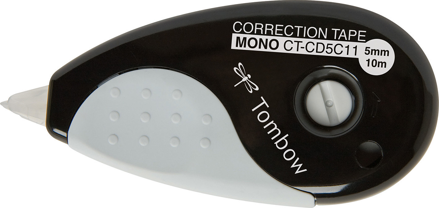 TOMBOW Roller de correction CT-CD5C11 5mmx10m noir/gris