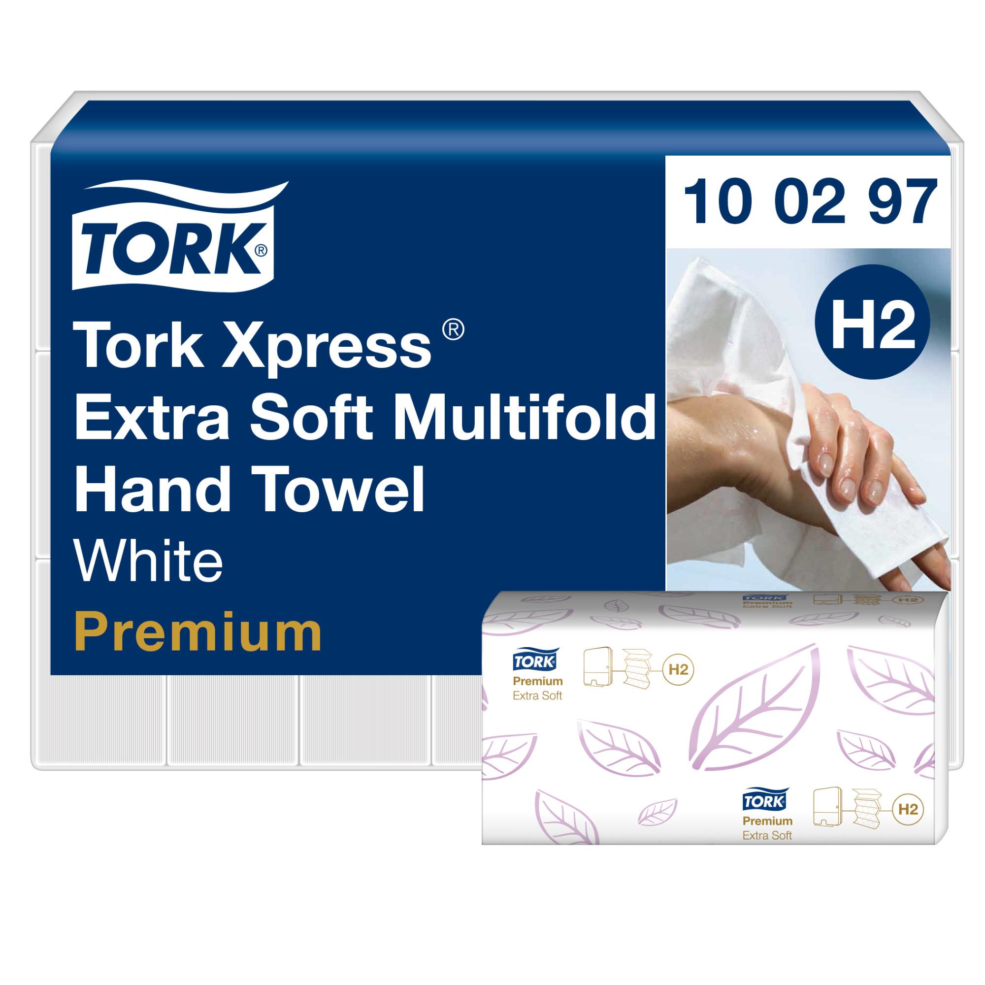 photo TORK Premium Essuie-mains H2 100297 Xpress® 2100 Feuille