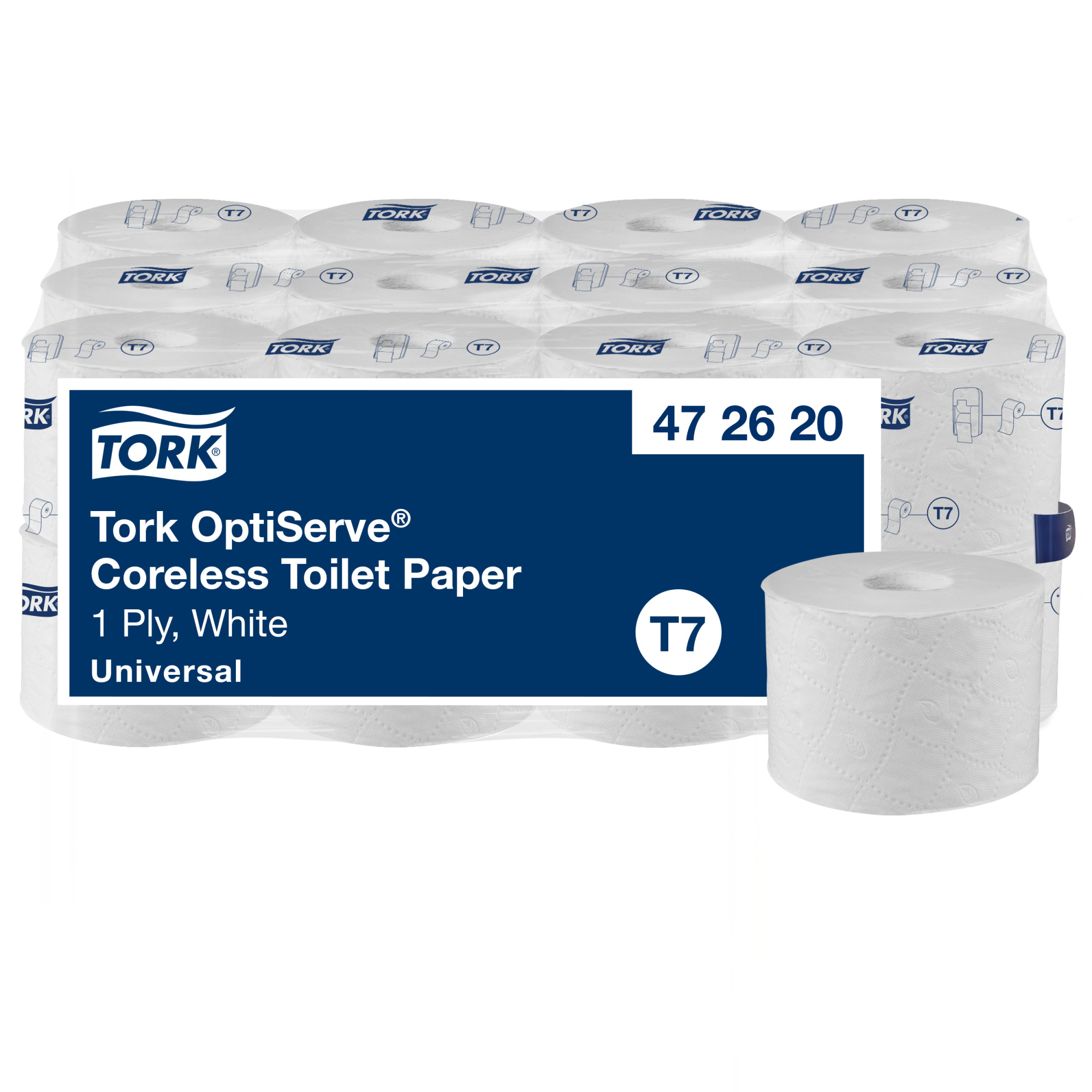 photo TORK Papier toilette T7 OptiServe® 472620 24 Rouleau a 1250 Feuille