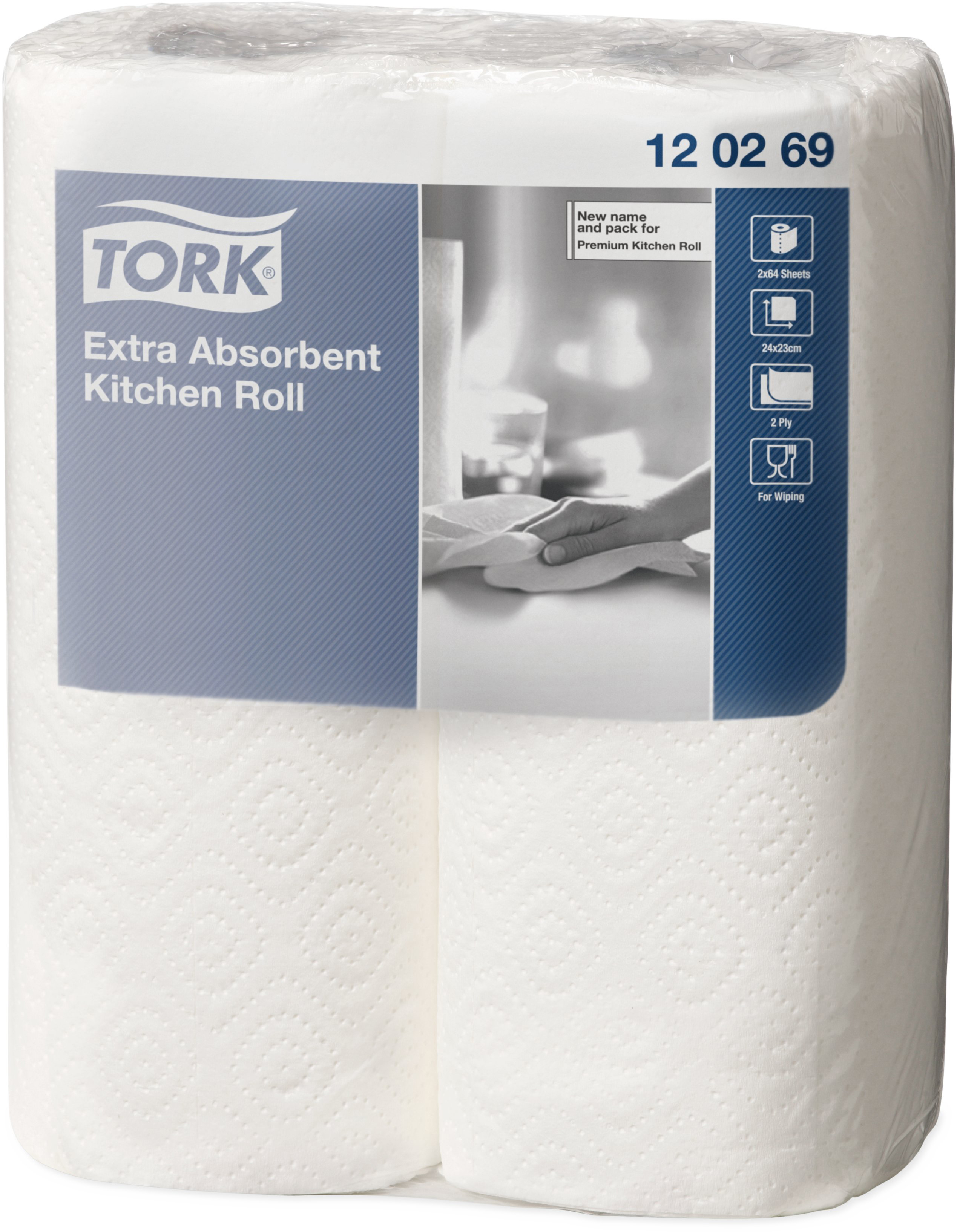TORK Papier absorbant 473488 blanc, 2 plis 2 pcs.