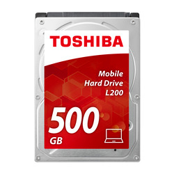 TOSHIBA Mobile Hard Drive L200 500GB HDWJ105UZSVA internal, SATA 2.5 inch BULK