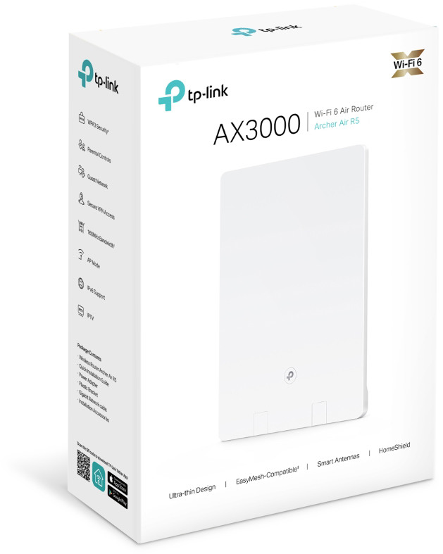 TP-LINK Wi-Fi 6 Air Router Archer Air R5 AX3000