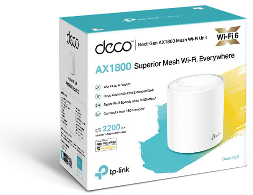 TP-LINK Deco X20(1-pack) Deco X20(1-pack) AX1800 WHM WiFi 6 Unit