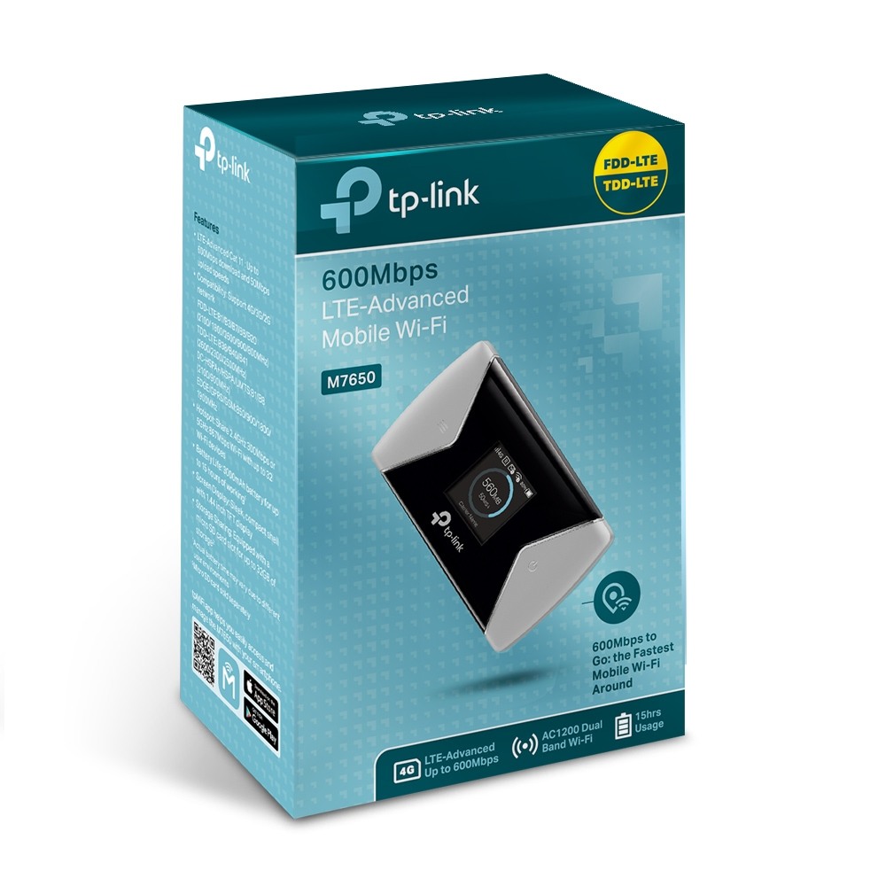 TP-LINK Mobiler Router 4G LTE M7650 600Mbps