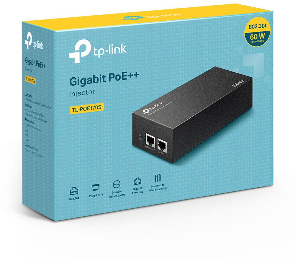 TP-LINK PoE170S POE170S PoE++ Injector Adapter