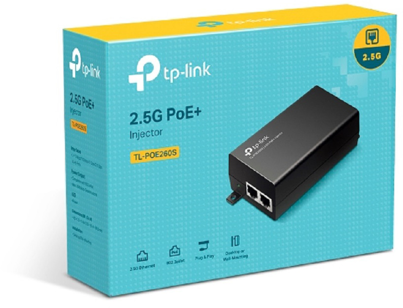 TP-LINK 2.5G PoE+ Injector Adapter POE260S