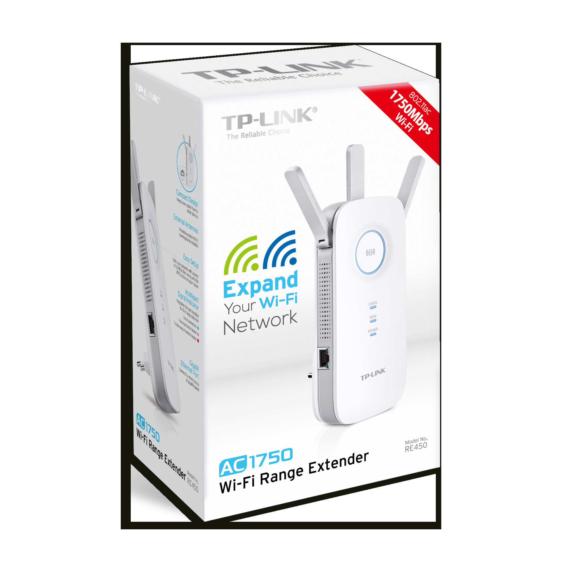 photo TP-LINK Dual Band WLAN Repeater RE450 AC1750