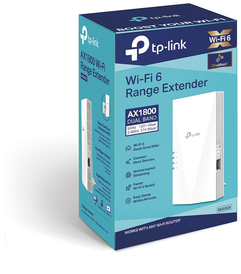 TP-LINK RE600X RE600X AX1800 WiFi 6 Range Extender