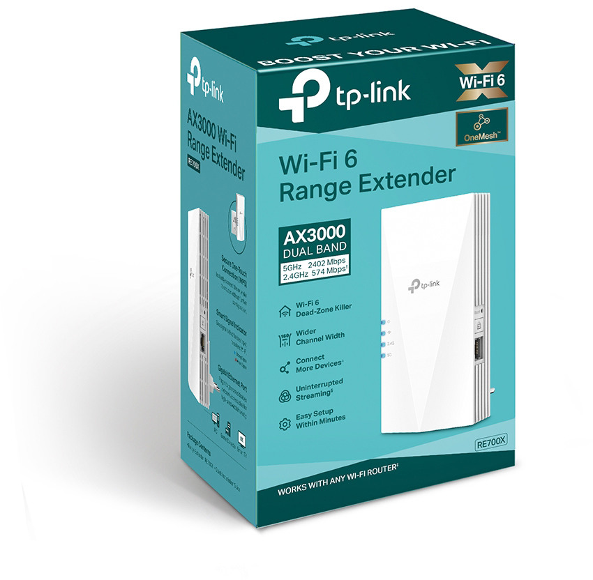 TP-LINK RE700X RE700X AX3000 WiFi 6 Range Extender