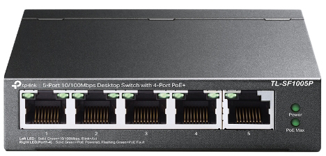 TP-LINK 5-Port PoE-Switch TL-SF1005P 10/100MBit/s