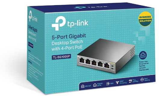 TP-LINK 5-Port Desktop Switch TL-SG1005P