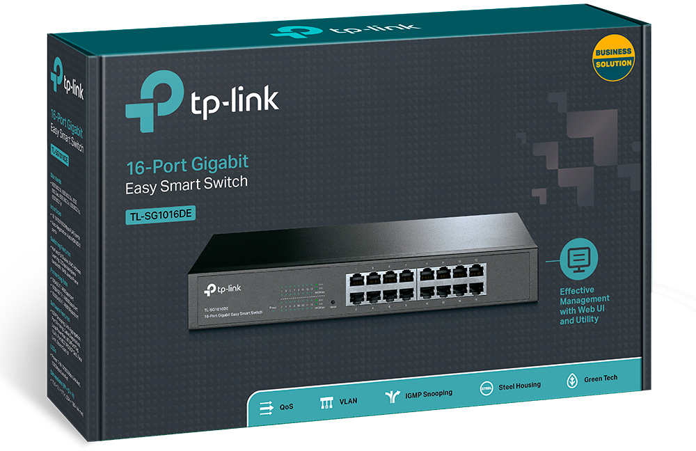TP-LINK TL-SG1016DE TL-SG1016DE 16-Port Gigabit Smart Switch 16-Port Gigabit Smart Switch