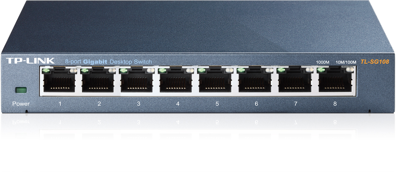 photo TP-LINK 8-port Metal Gigabit Switch TL-SG108