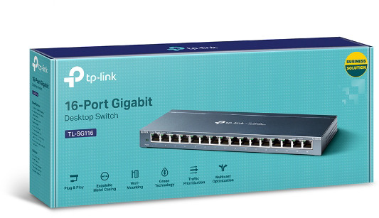 TP-LINK 16-Port GB Desktop Switch TL-SG116