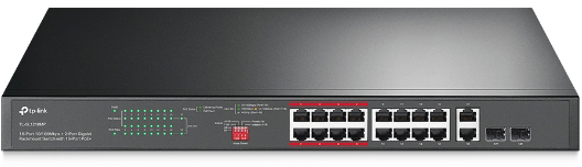 TP-LINK 18-Port Gigabit Rackmount TL-SG1218MP Switch with 16-Port PoE