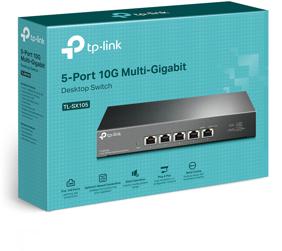 TP-LINK TL-SX105 TL-SX105 5-Port 10G Multi-GB Switch