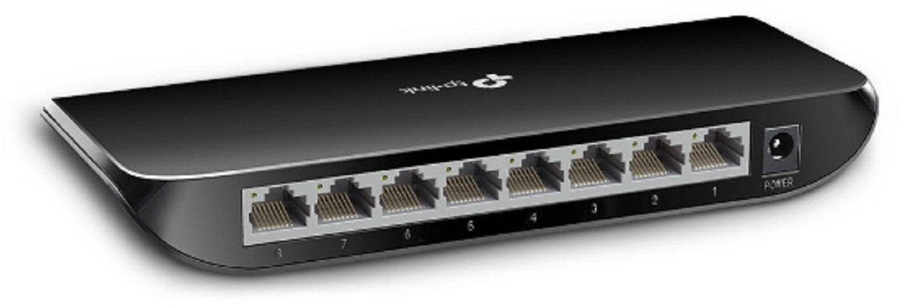 TP-LINK 8-Port-GB-Desktop-Switch TLSG1008D 10/100/1000 Mbit/s